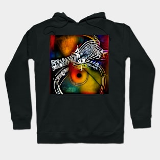 Abstract Image Of Musical Symbols Hoodie